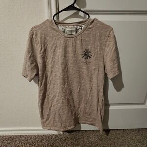 Denim & Flower Mens Palm Tree Graphic T-Shirt Size L